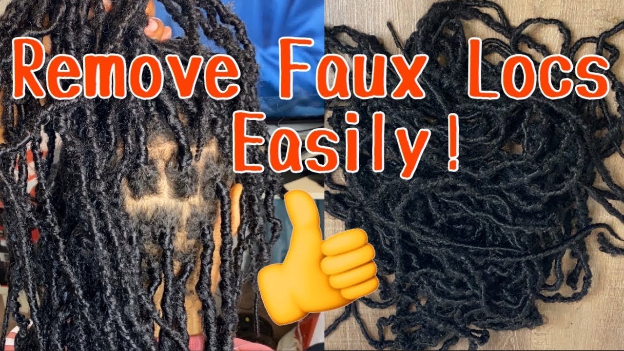 how to take out crochet locs